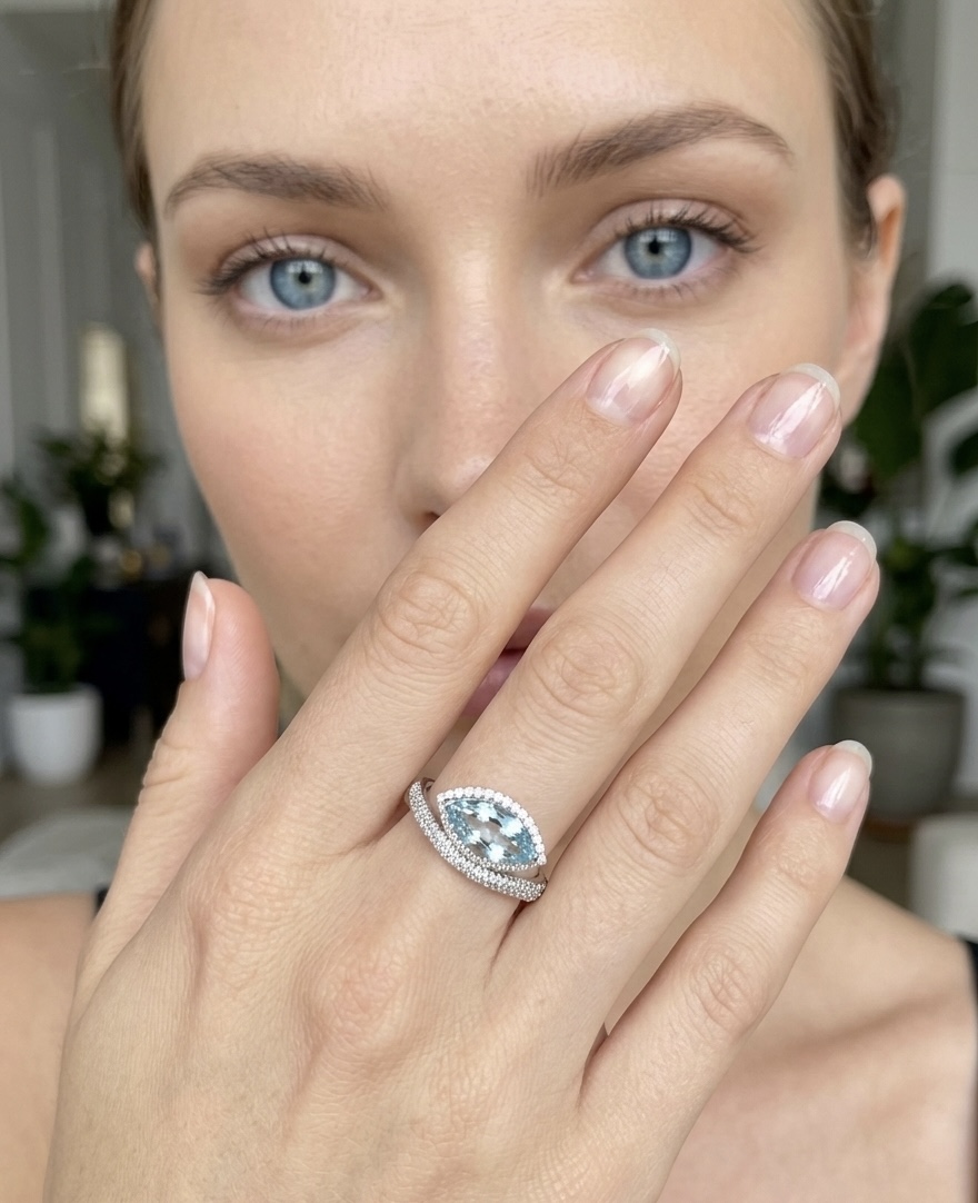 Aquamarine ring 